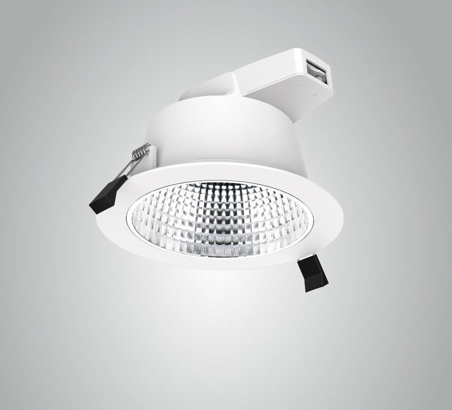 JOKO DL98 LED 18W 1530lm 3000K IP54 hämardatav fassettreflektoriga; plastik, valge, Ø172mm (ava 150-165mm)